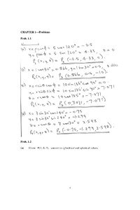 216 38 Solutions Numerical Problems Chapter 1 Coordinate Systems Transformation
