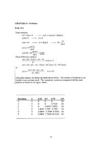 216 38 Solutions Numerical Problems Chapter 13 Numerical Methods